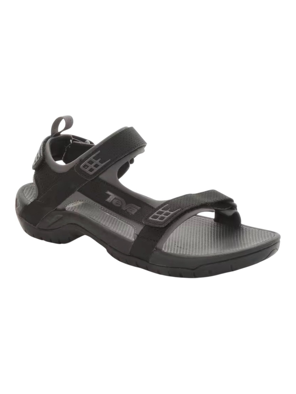 Teva Men’s Black Outdoor River Sport Sandals with Adjustable Straps Size 8